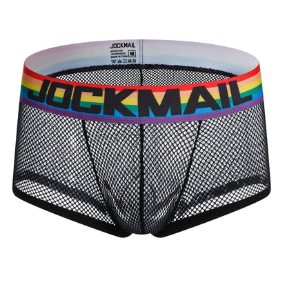 Rainbow Band Mesh Briefs