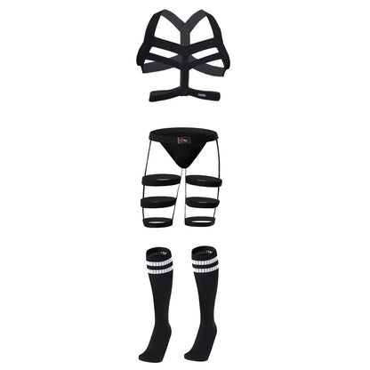 Triple Elastic Harness with Briefs and Socks