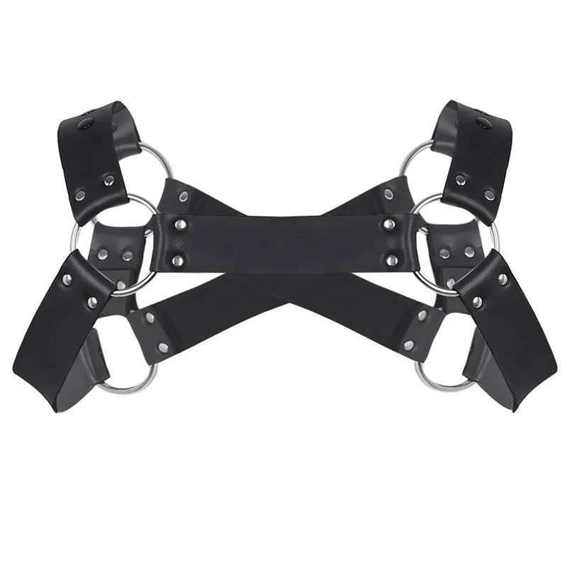 Zippered X-Cross Chest Harness