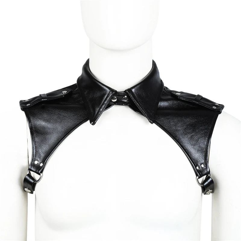 Collared Chest Leather Harness