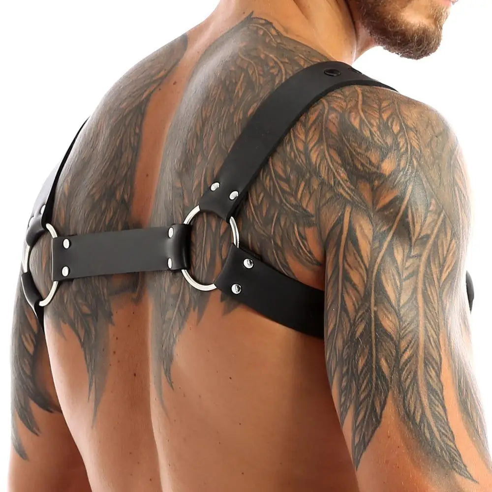 Zippered X-Cross Chest Harness