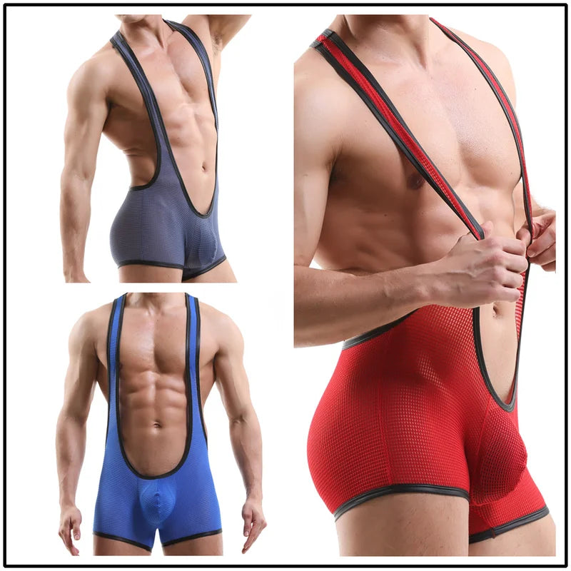 Open Chest Brief Singlet