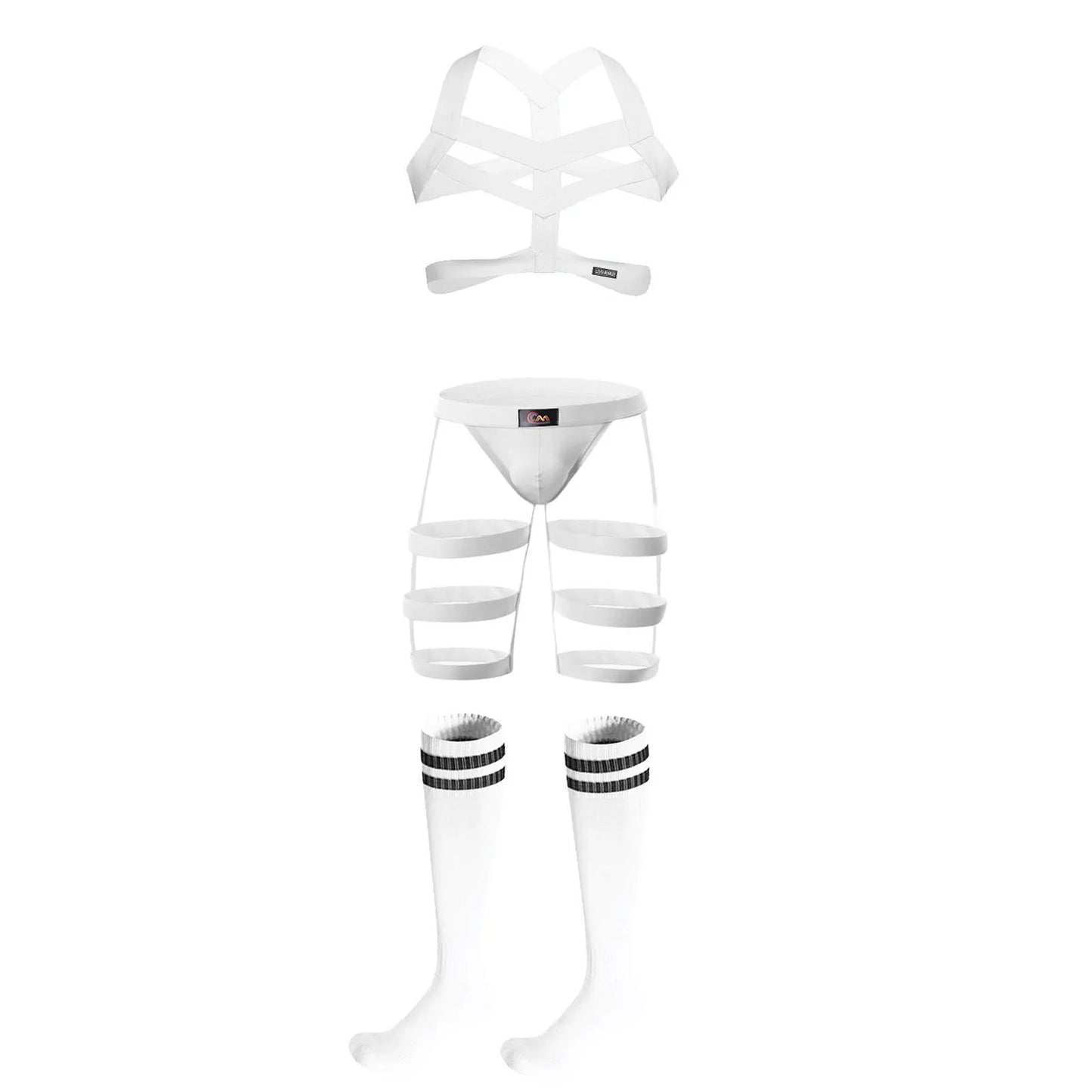 Triple Elastic Harness with Briefs and Socks