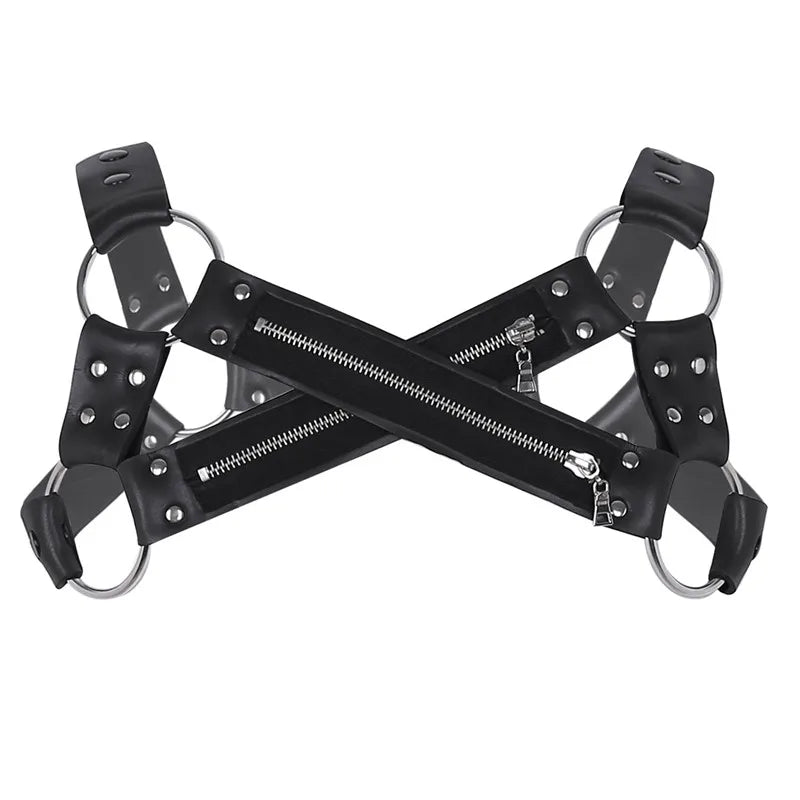 Zippered X-Cross Chest Harness