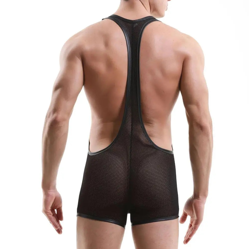 Open Chest Brief Singlet