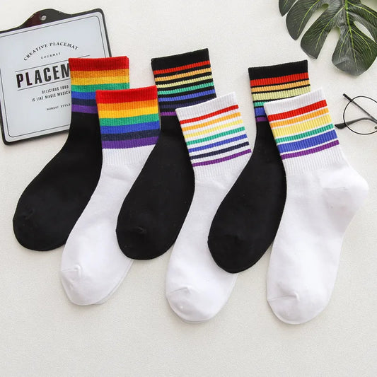 Rainbow Ankle Socks