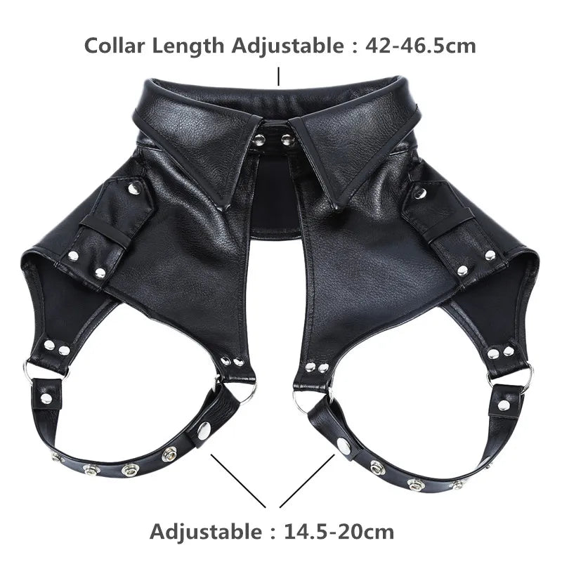 Collared Chest Leather Harness