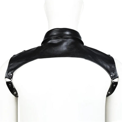 Collared Chest Leather Harness